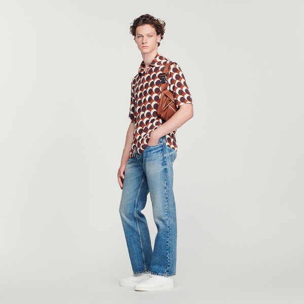 Camisa fluida estampada