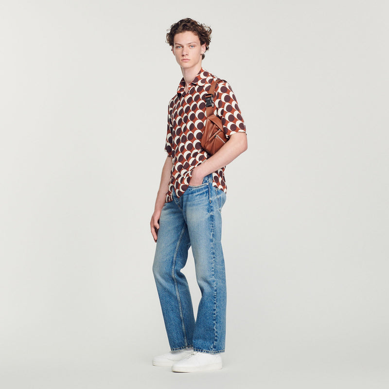 Camisa fluida estampada