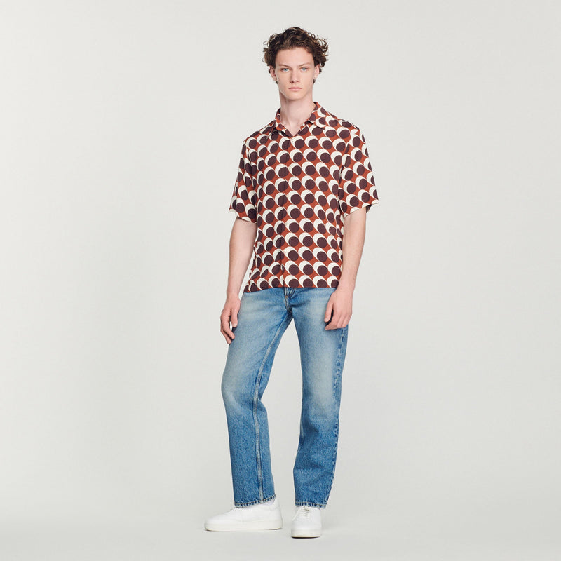 Camisa fluida estampada