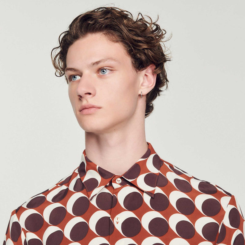 Camisa fluida estampada