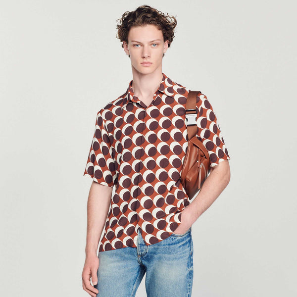 Sandro | Camisa fluida estampada para hombre.