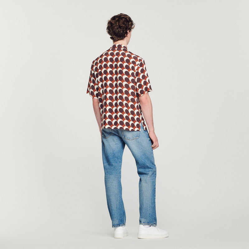 Camisa fluida estampada