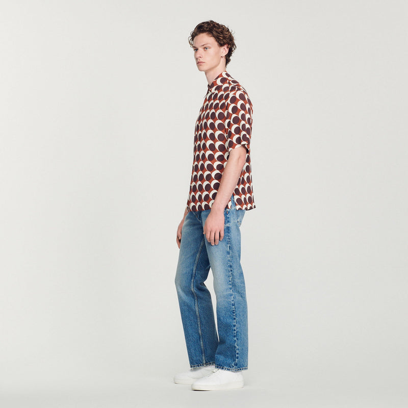 Camisa fluida estampada