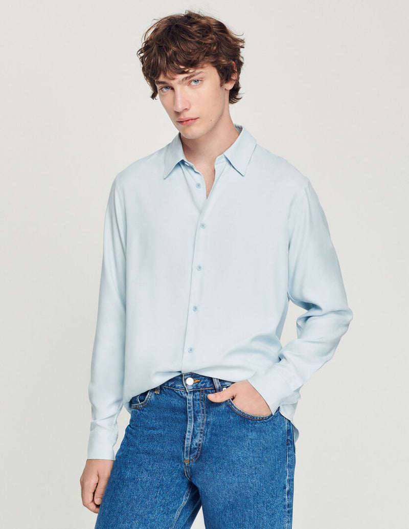 Camisa fluida de manga larga