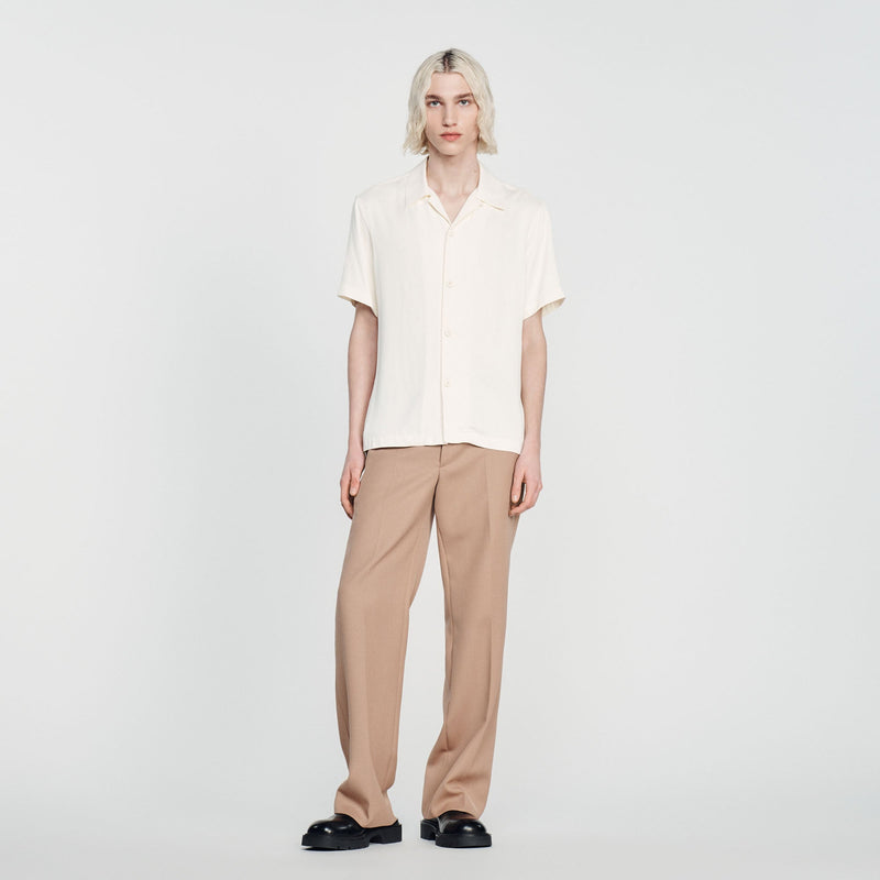 Camisa fluida de cuello