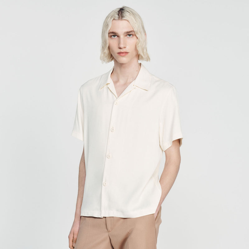 Sandro | Camisa fluida de cuello para hombre.