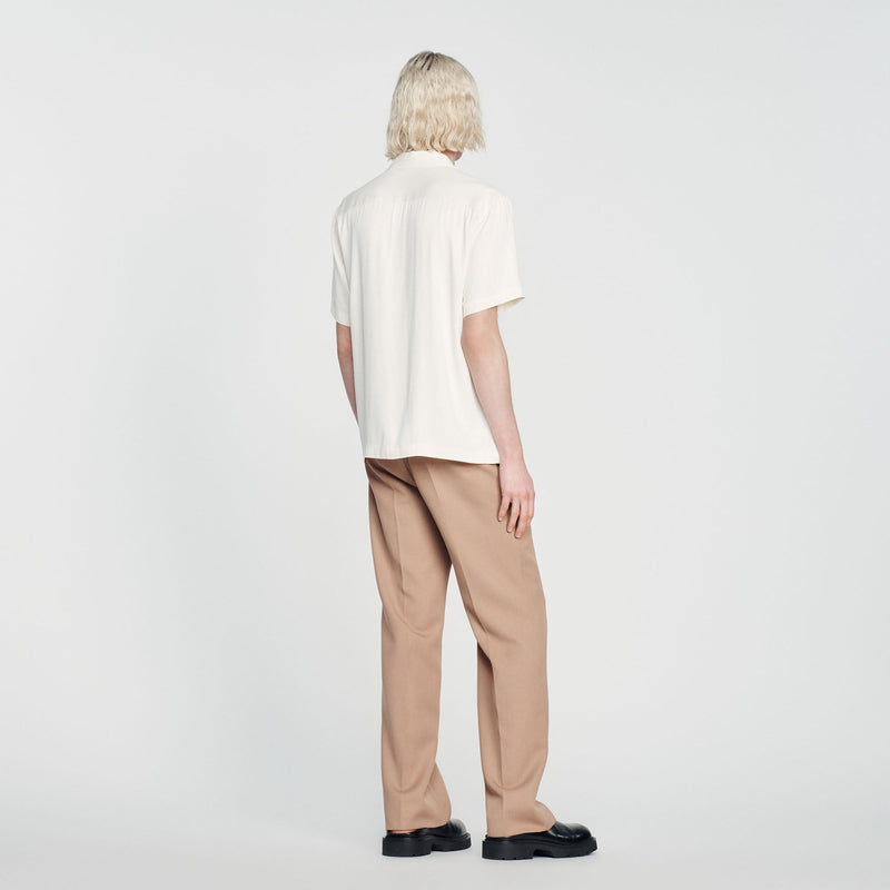 Camisa fluida de cuello