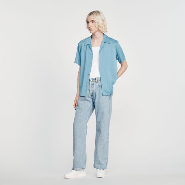 Sandro | Camisa fluida de cuello para hombre.