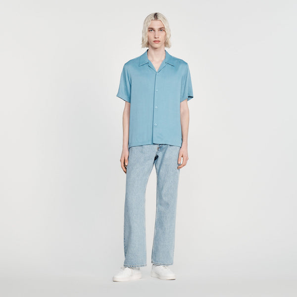Sandro | Camisa fluida de cuello para hombre.