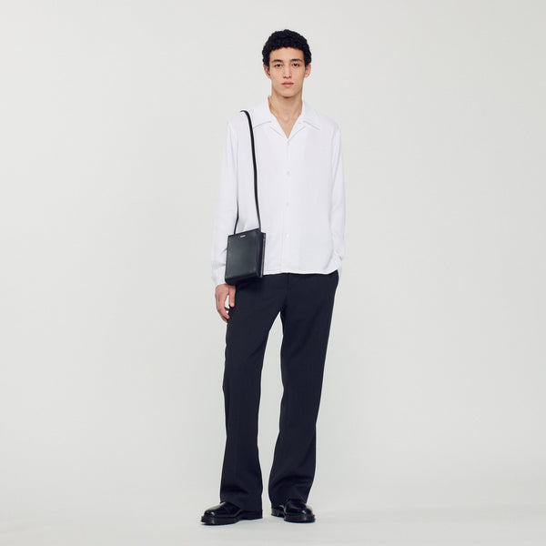 Sandro | Camisa fluida de cuello estilo tiburón para hombre.