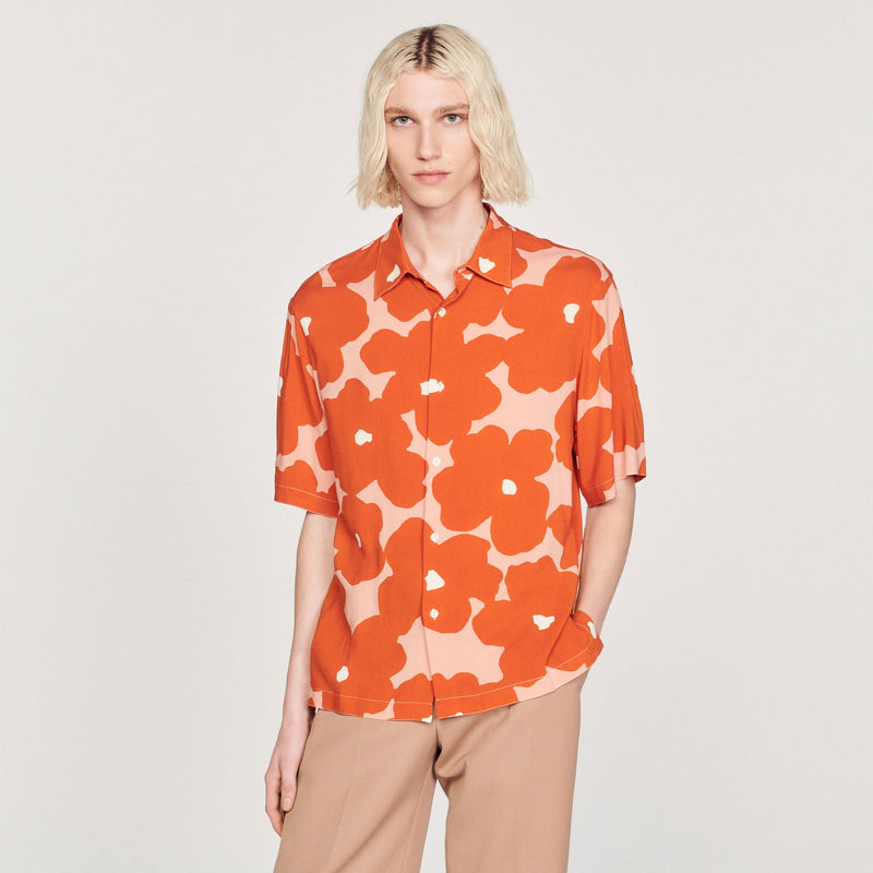 Camisa de manga corta estampada