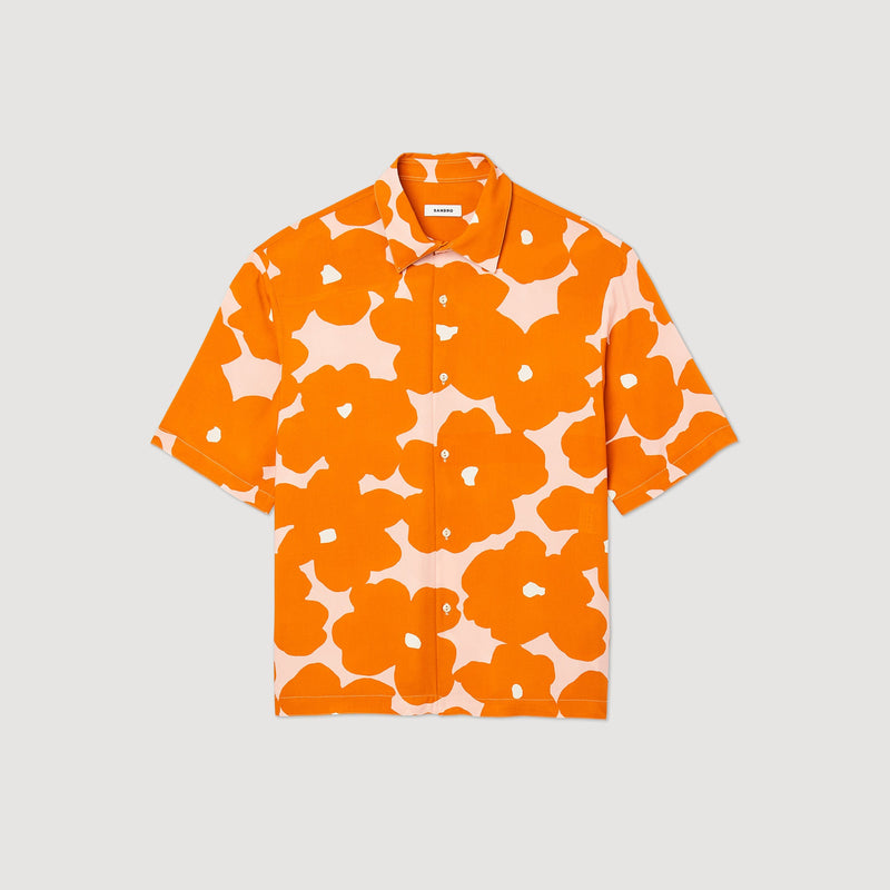 Camisa de manga corta estampada