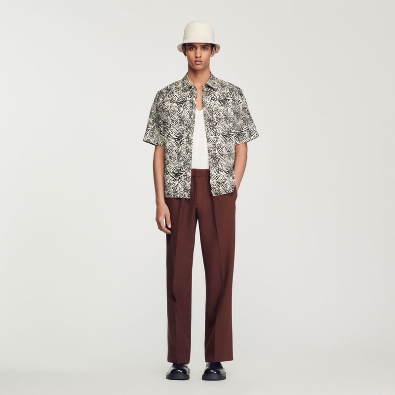 Sandro | Camisa oversize estampada para hombre.