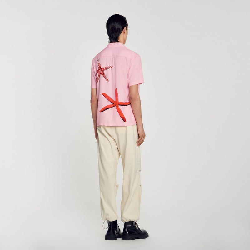 Camisa con estampado de estrellas de mar