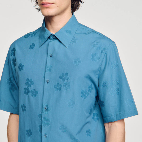 Camisa oversize de jacquard