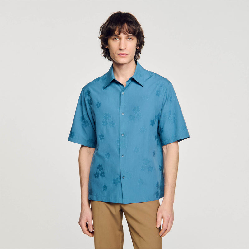 Camisa oversize de jacquard