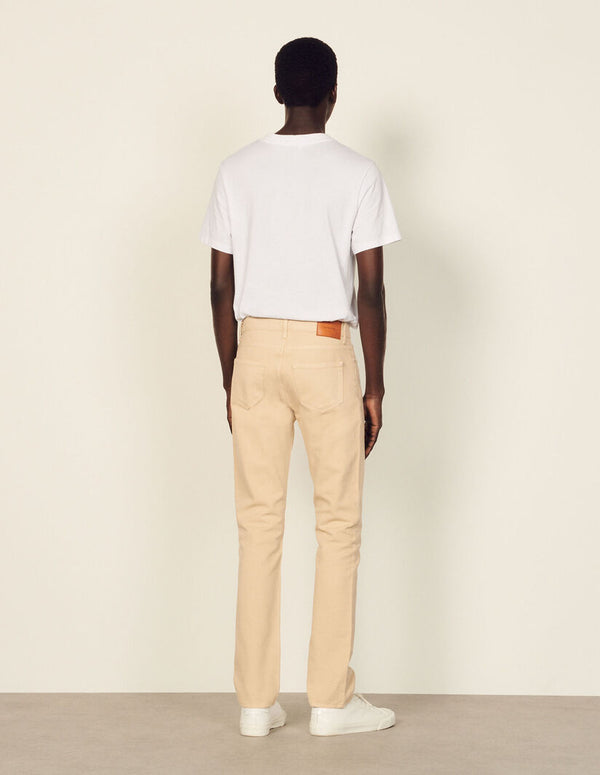 Jeans Slim Beige
