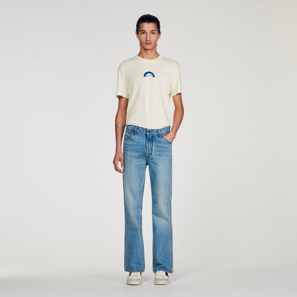 Sandro | Vaquero desteñido SANDROxWRANGLER para hombre.