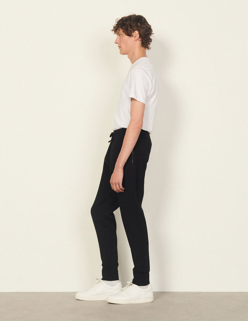 Pantalones rectos con cordón