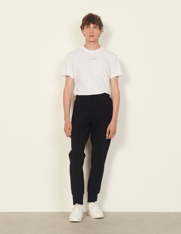 Pantalones rectos con cordón