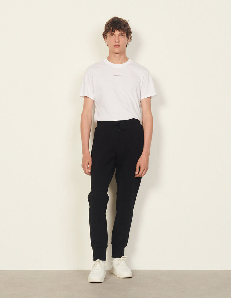 Pantalones rectos con cordón
