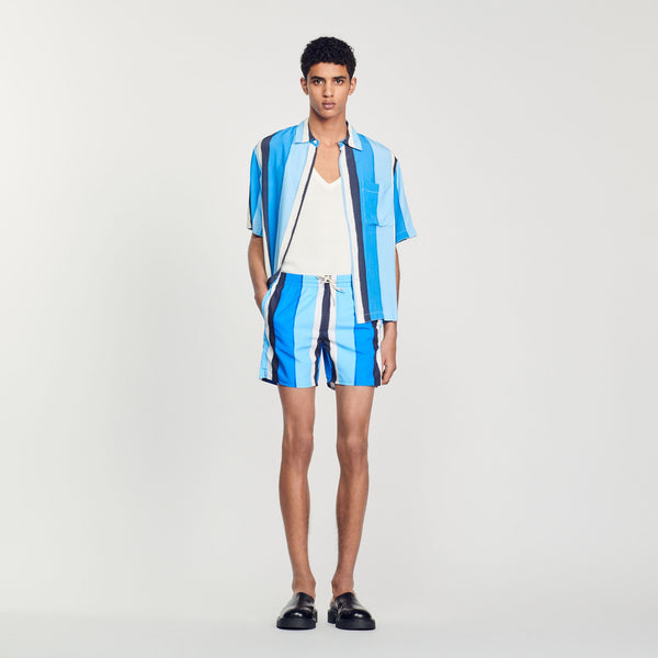 Sandro | Bañador con estampado de rayas para hombre.
