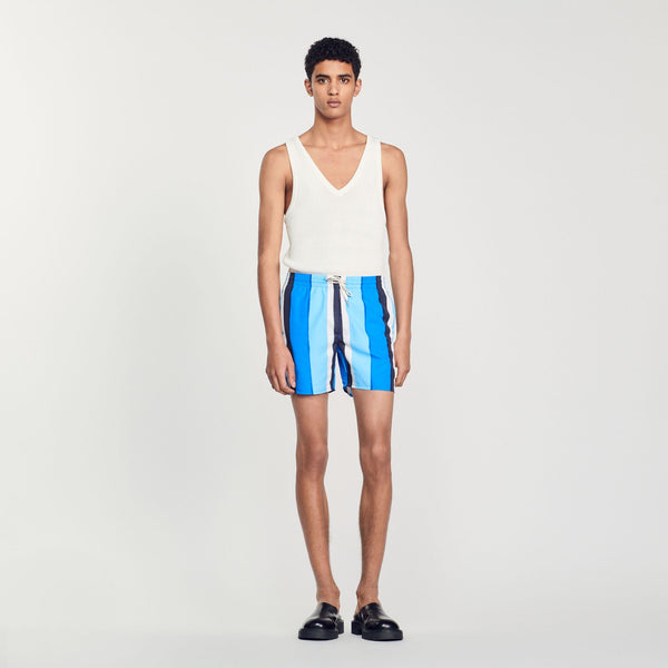 Sandro | Bañador con estampado de rayas para hombre.