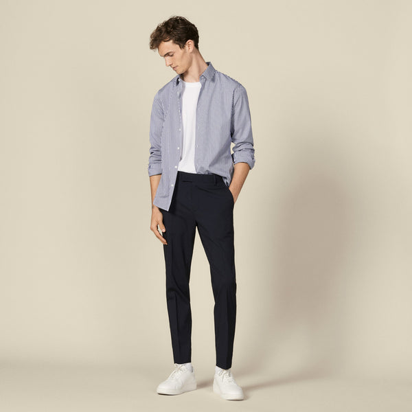 Sandro | Pantalón de traje clásico de lana para hombre.