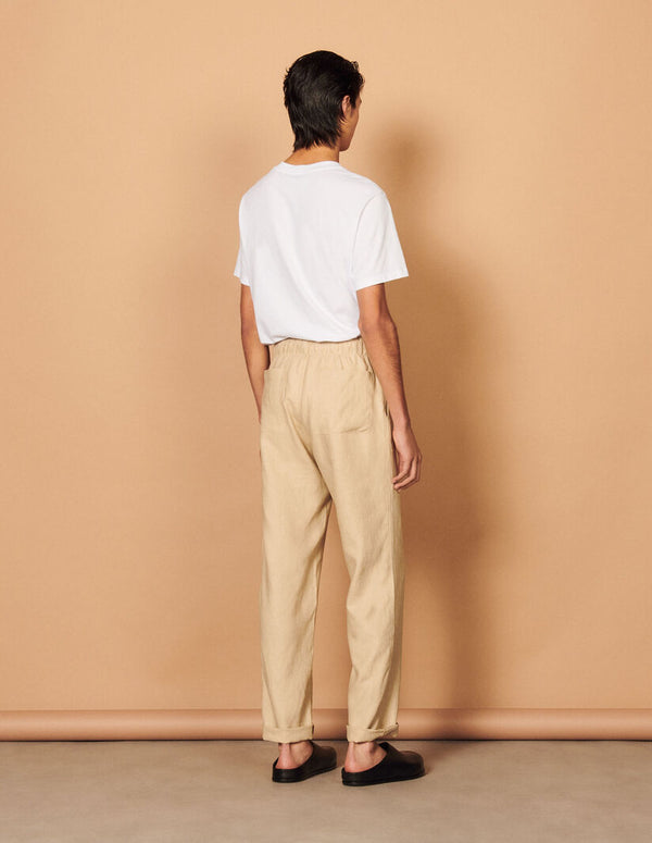 Pantalón Linen Beige