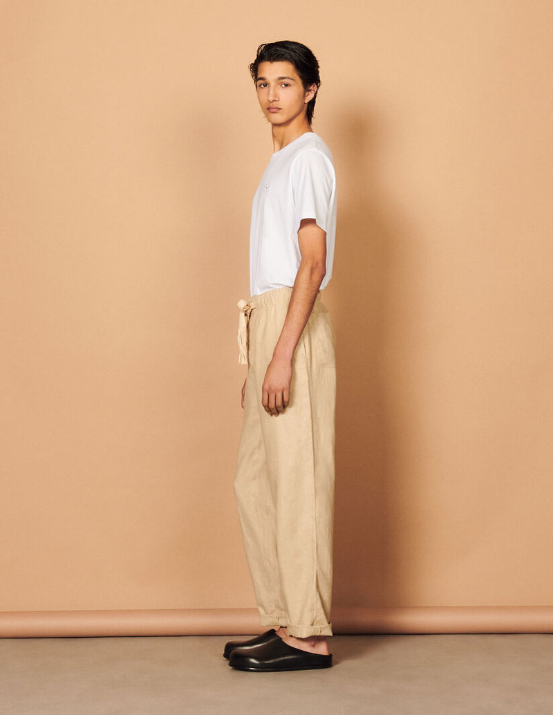 Pantalón Linen Beige