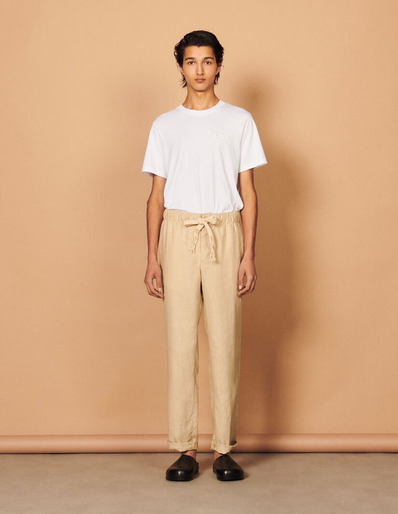 Pantalón Linen Beige