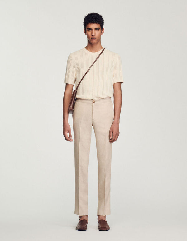 Sandro | Pantalón de lino para hombre.