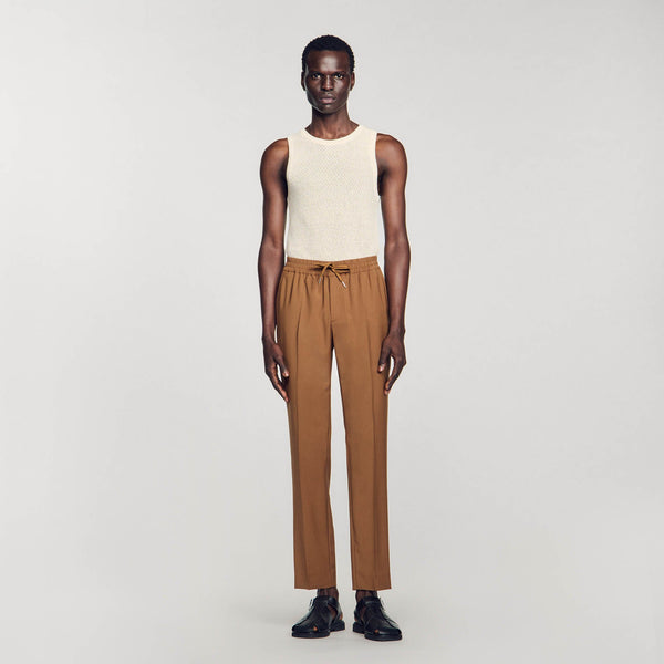 Pantalón recto elástico
