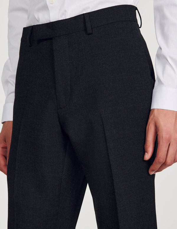 Sandro | Pantalón de traje de lana para hombre.