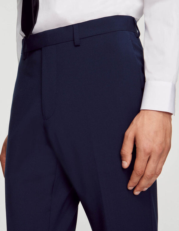 Pantalón de traje de lana virgen