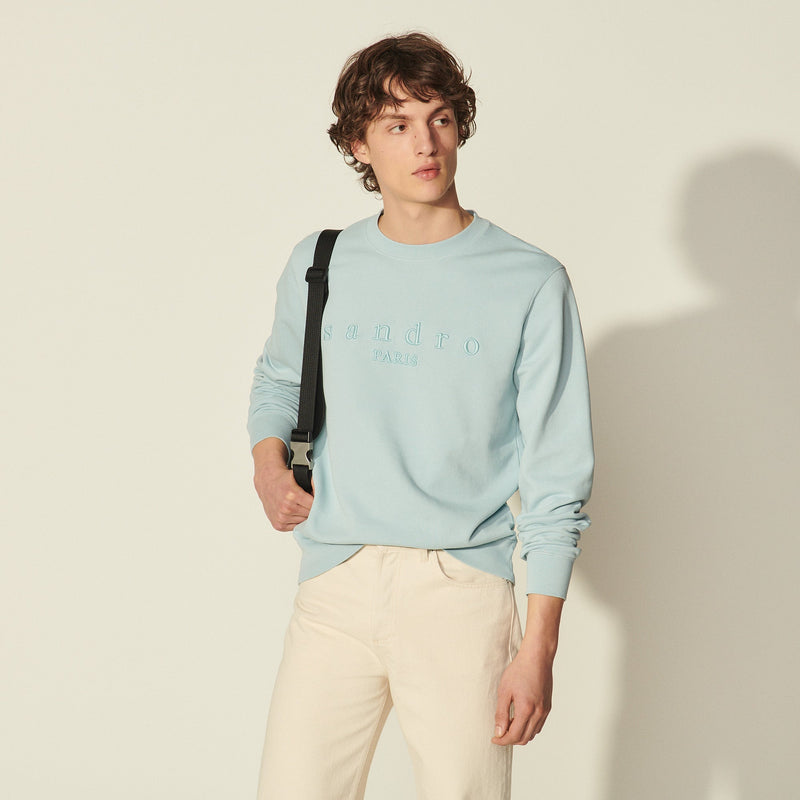 Sudadera con bordado Sandro Crew Sandro