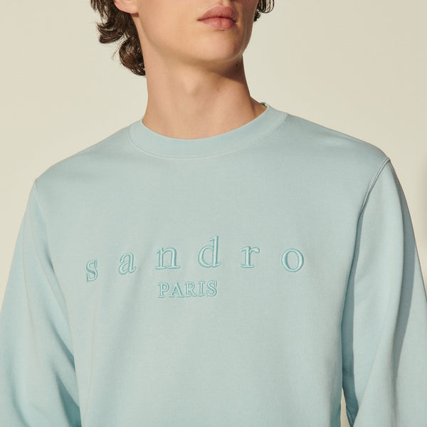 Sudadera con bordado Sandro Crew Sandro