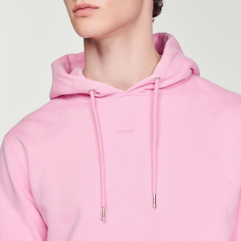 Sandro | Sudadera Hoodie con logotipo bordado para hombre.