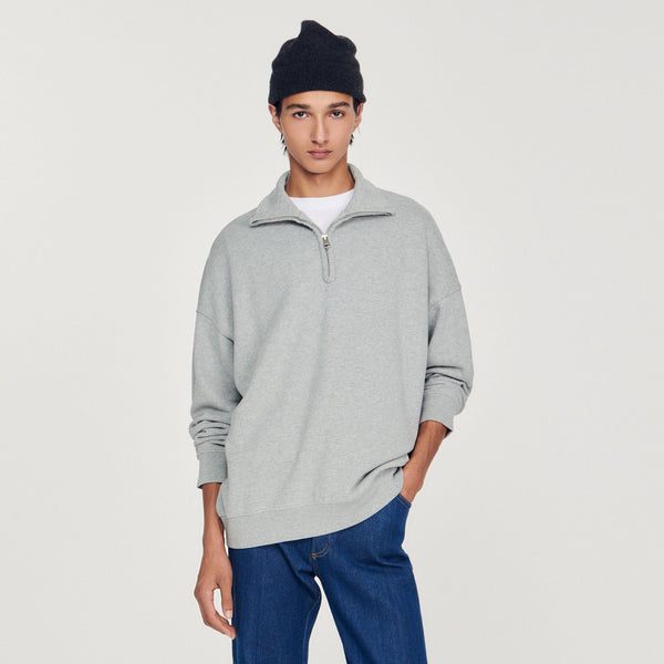 Sandro | Sudadera oversize con cremallera para hombre.
