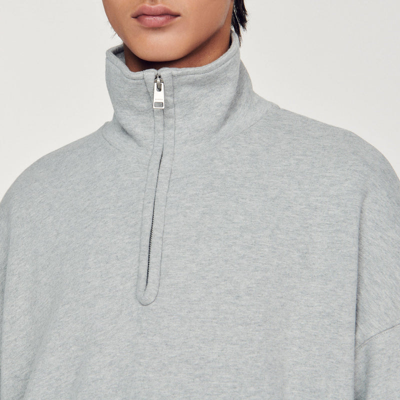Sudadera oversize con cremallera