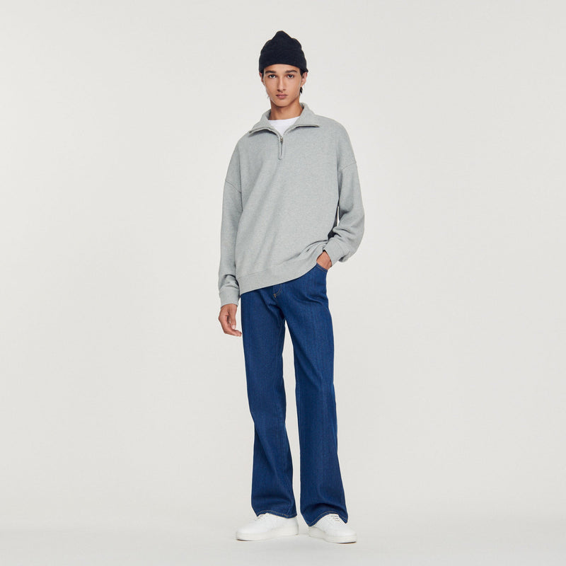 Sudadera oversize con cremallera