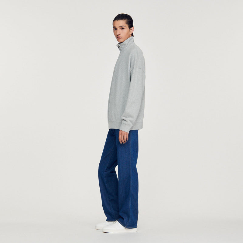 Sudadera oversize con cremallera