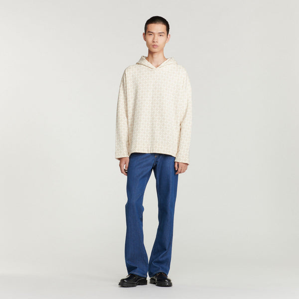 Sandro | Sudadera capucha, estampado square cross para hombre.