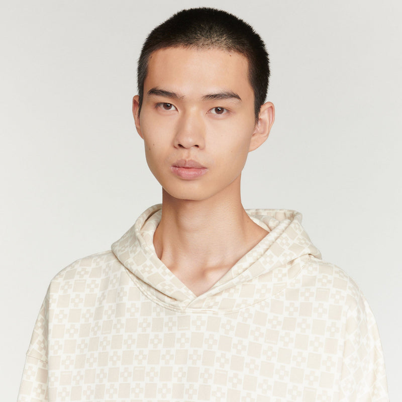 Sudadera capucha, estampado square cross