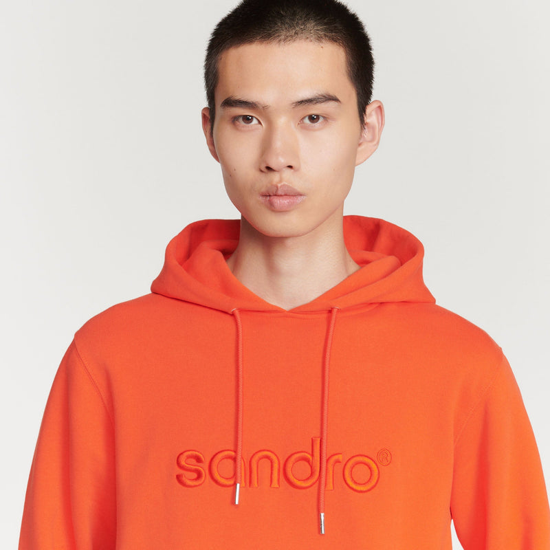 Sandro | Sudadera con capucha doble S para hombre.