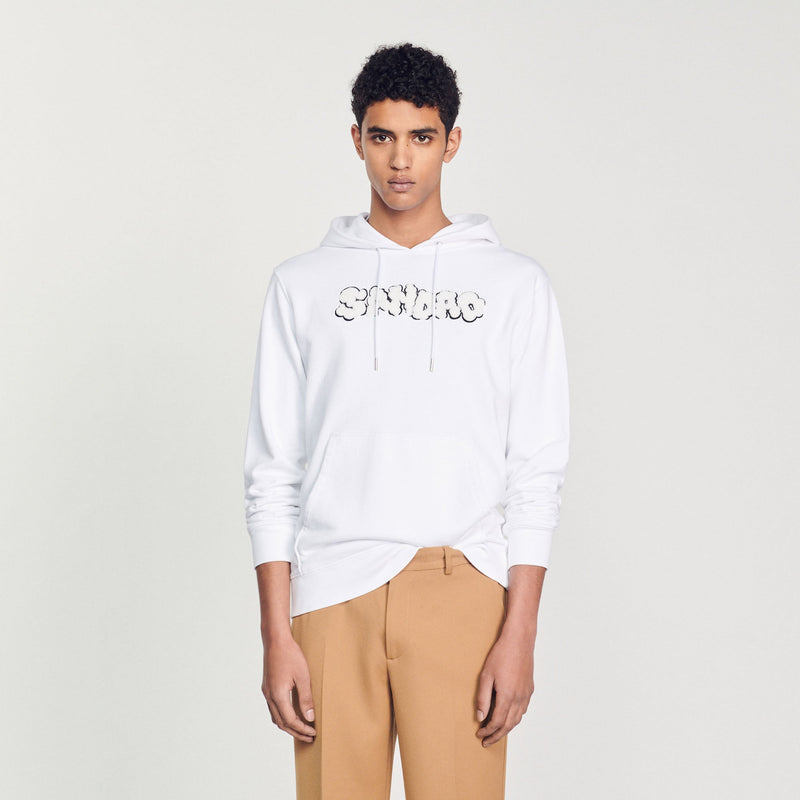 Sudadera con capucha con bordado Sandro