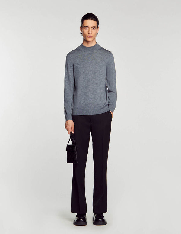 Sandro | Jersey de cuello chimenea para hombre.