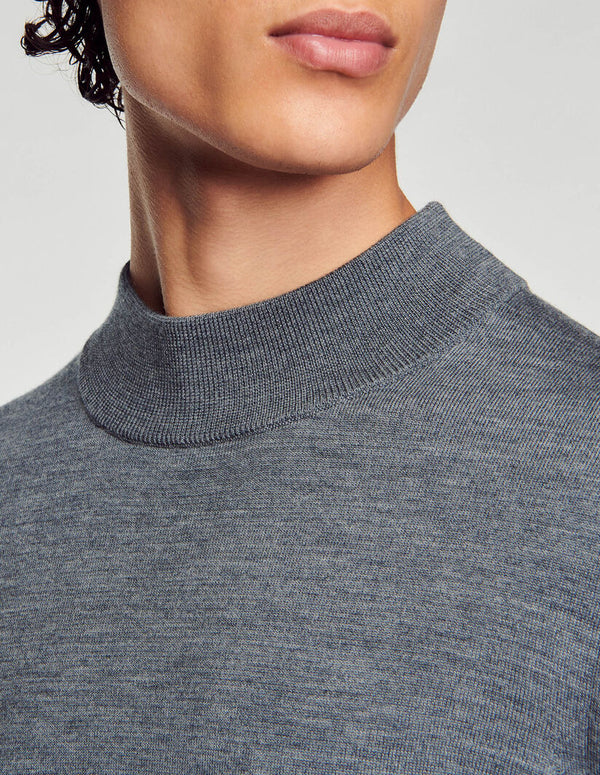 Sandro | Jersey de cuello chimenea para hombre.