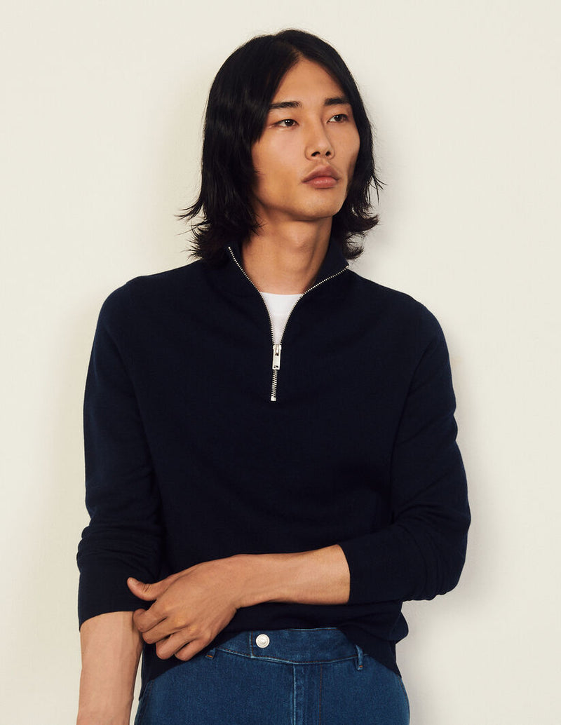 Sweater Lana Fria Azul Marino