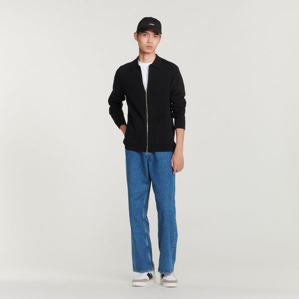 Sandro | Cárdigan de cuello estilo polo para hombre.